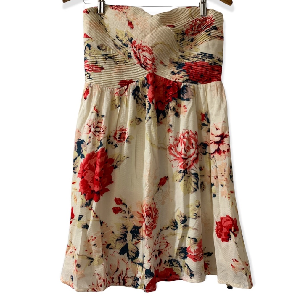 Kimchi Blue Strapless Floral Dress Size M